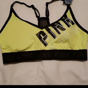 Pink Victoria secret woman sport bars